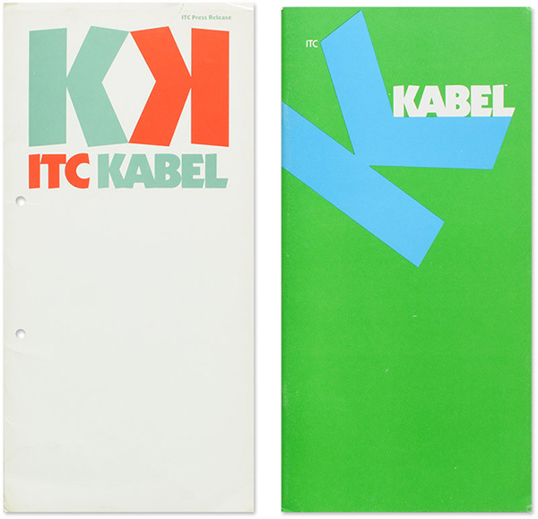 1976 press release and specimen of ITC Kabel in the foundry’s typical format at the time.