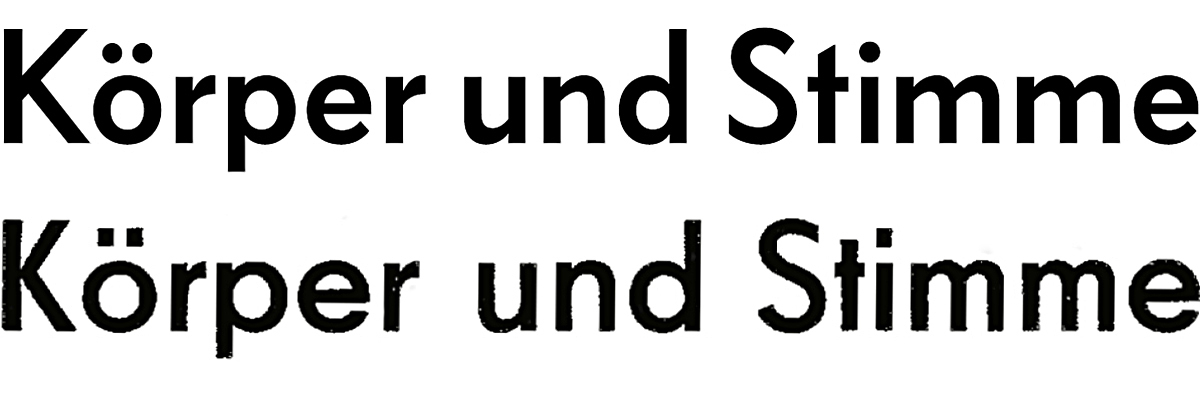 ‘C’ and ‘S’ bear some interesting details: note the different stroke terminals, both diagonal and vertical endings—adopted here for FF Bauer Grotesk (above). A reversed example is featured in Arno Drescher’s Fundamental, released in 1931 (below). 