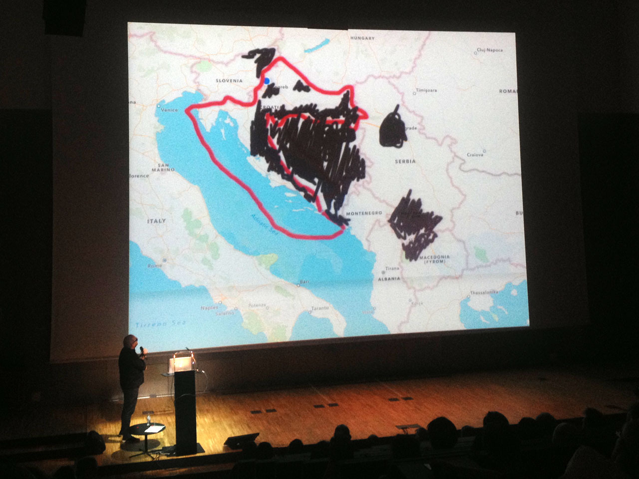 Nikola Djurek subtly sketched what happened in the Balkans.