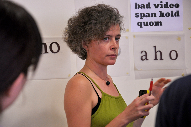 Veronika Burian conducting a workshop at ISType 2012 “Transmit”, held in Istanbul from June 15 to 18, 2012. © Nil Şimşek