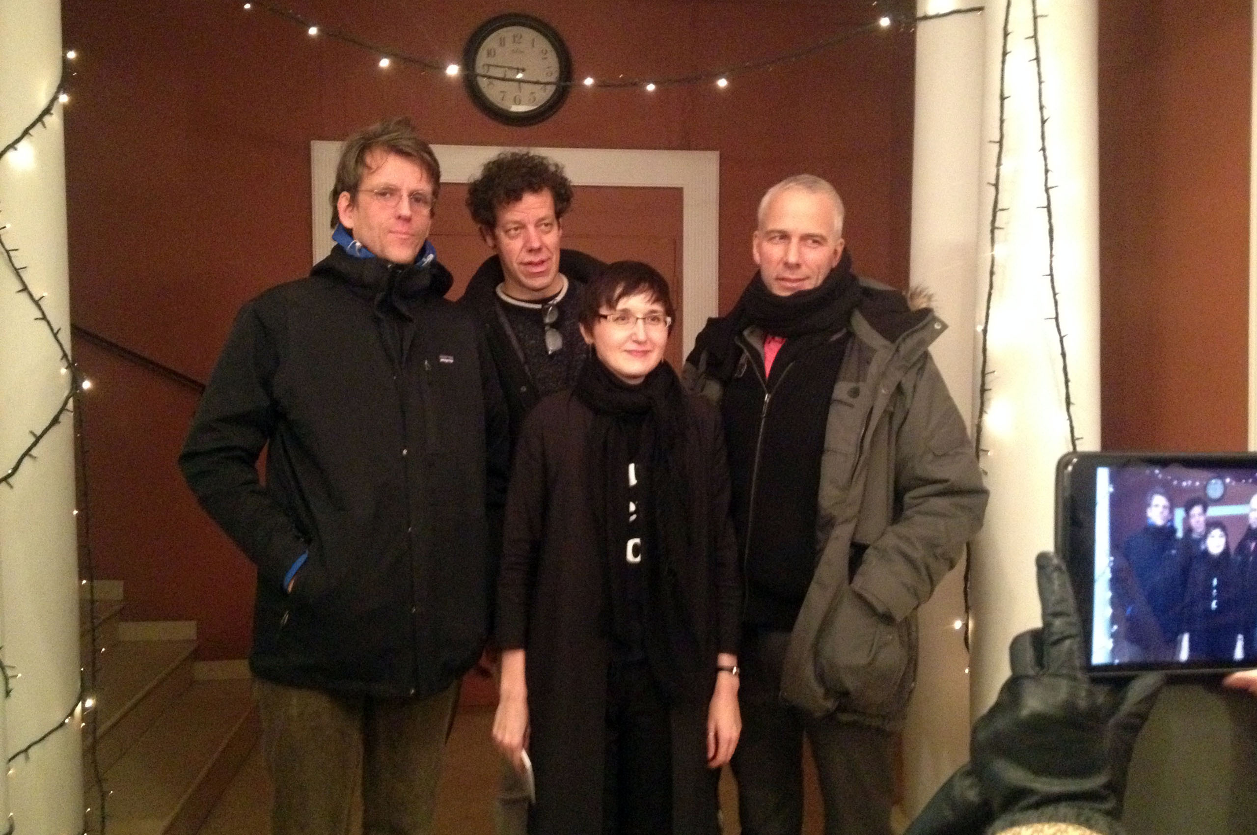 Gayaneh and the Dutch crew: Erik van Blokland, Just van Rossum, Luc(as) de Groot.