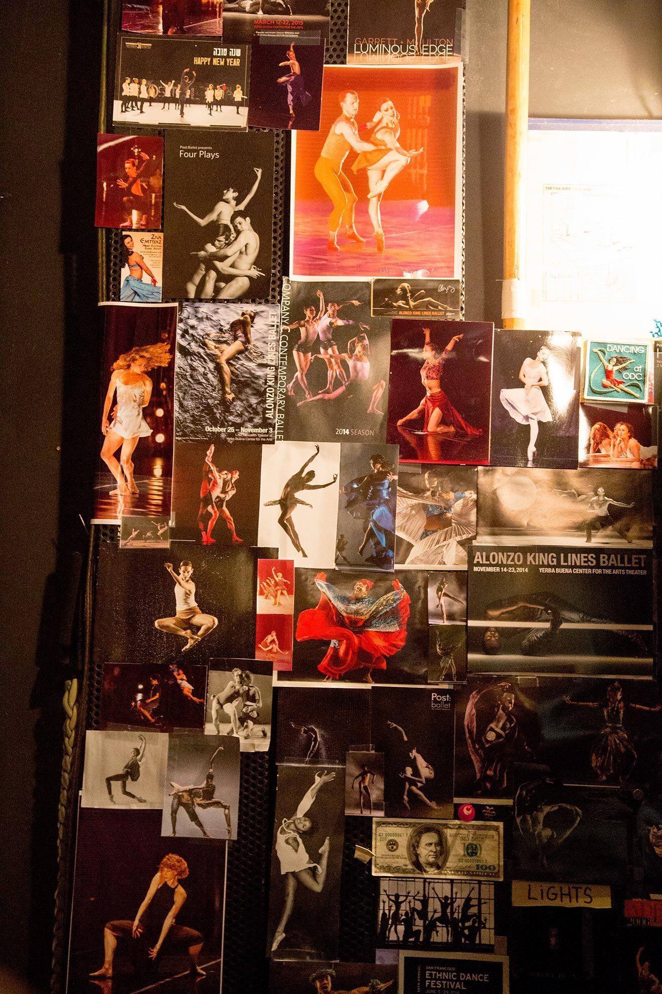 Also backstage, a collection of poster and playbill art