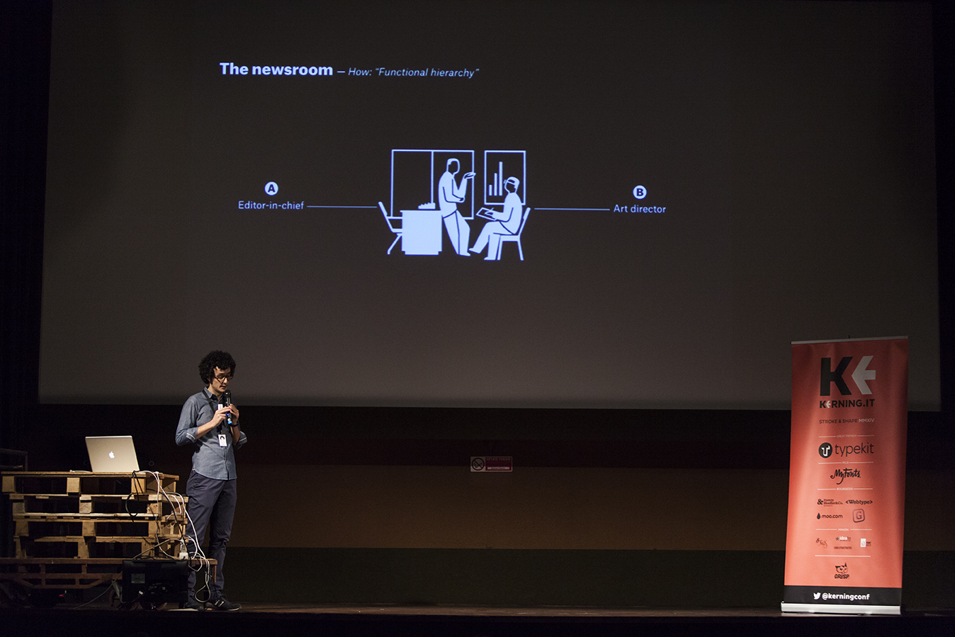 Francesco Franchi, art director at IL, the monthly magazine of Il Sole 24 ORE, delivered the opening keynote “Writing is no longer enough” at Kerning 2014.
