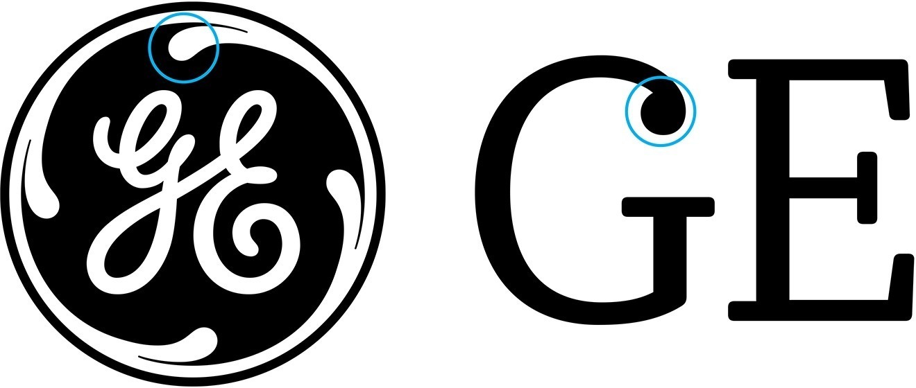 Inspired by the lettering within the GE-logo, but not the geometry surrounding it, Mike Abbink and Patrick Giasson designed the typeface GE Inspira in 2005.