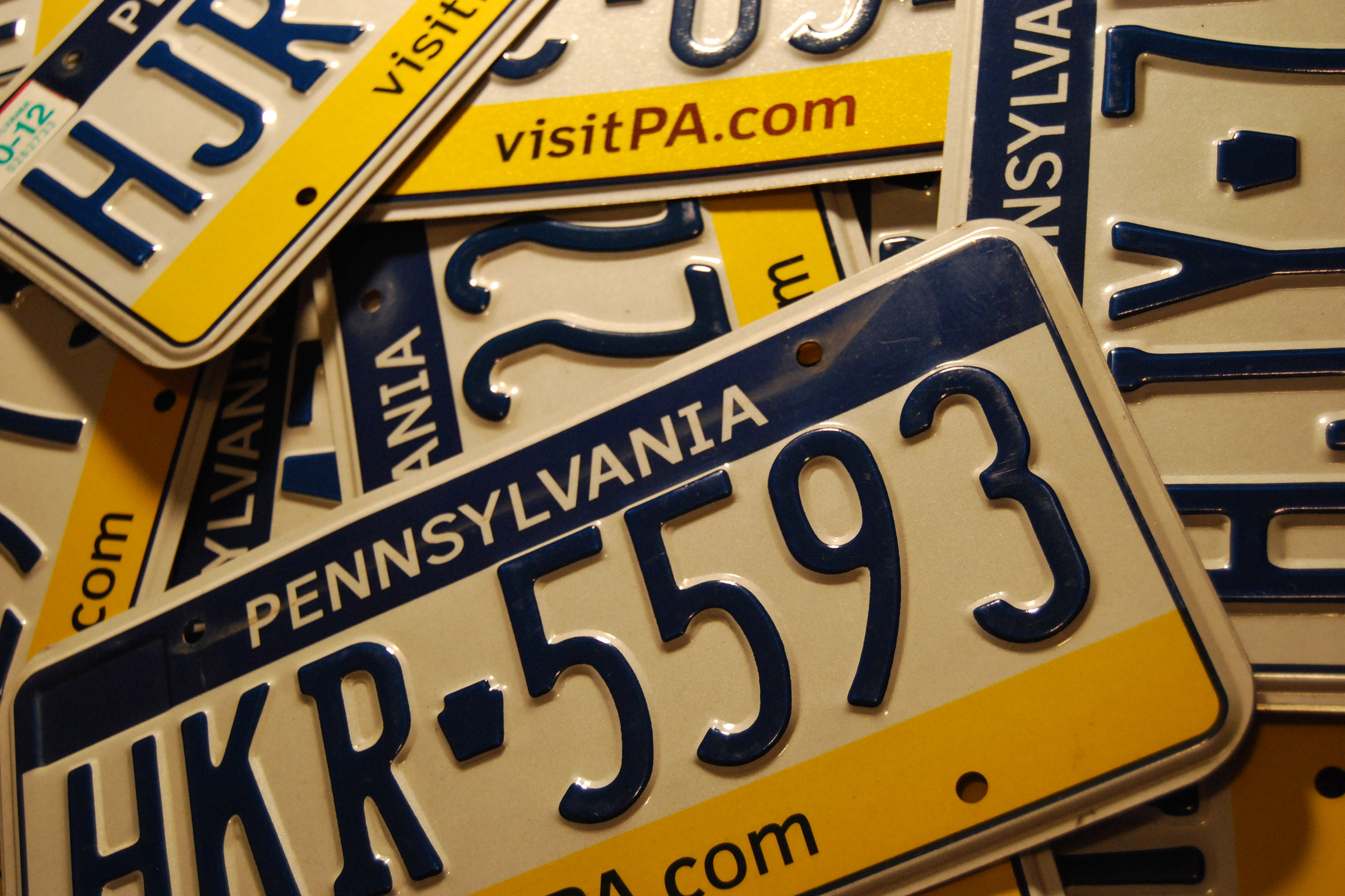 Pennsylvania License Plate Mash. © NMPlatescapes