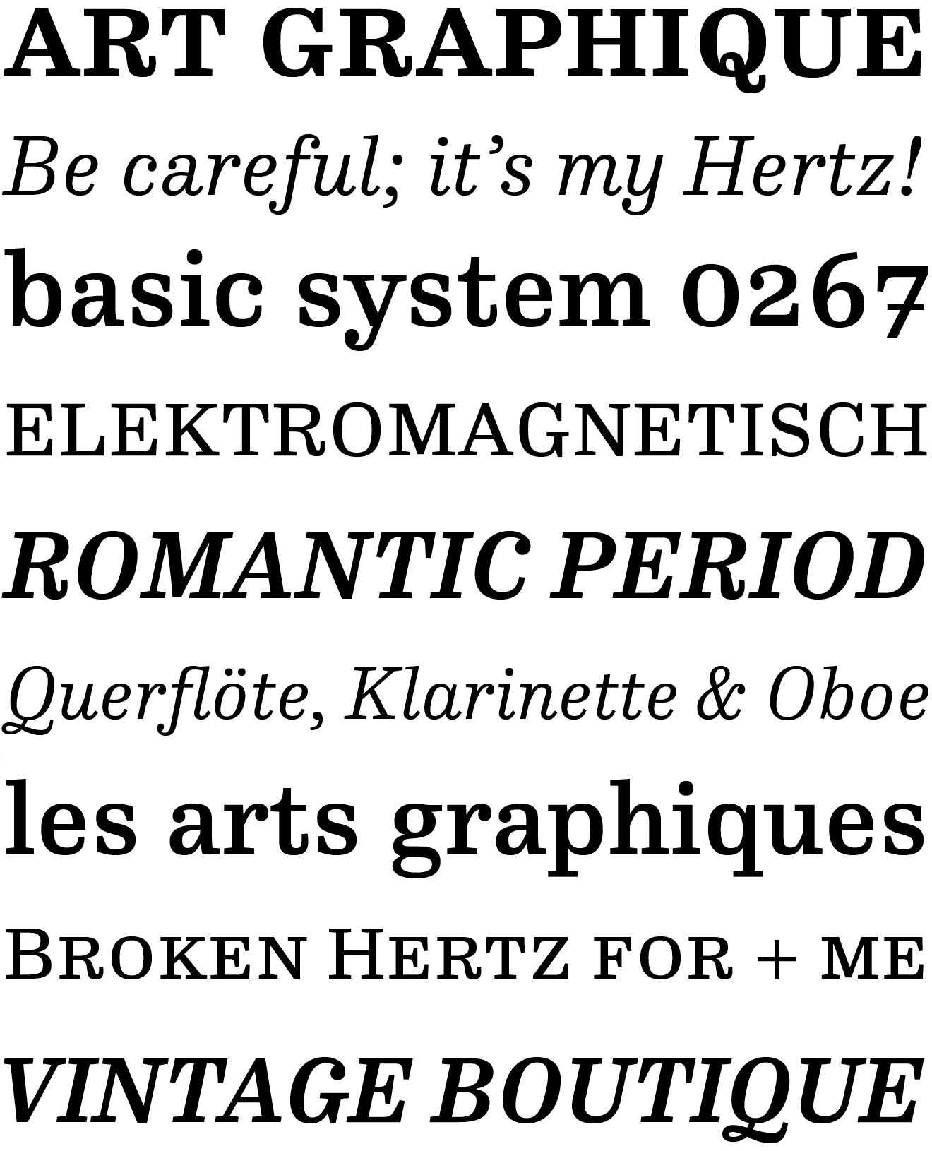 The design of FF Hertz combines a unique mix of influences, resulting in a typeface with a clear, unique voice.