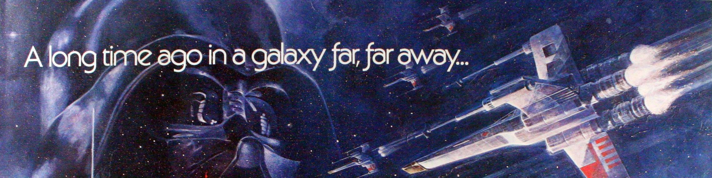 © 1977 Lucasfilm · Twentieth Century Fox Film Corporation – Tagline on the original _Star Wars_ half sheet – Click the image to see the complete poster on IMPAwards.