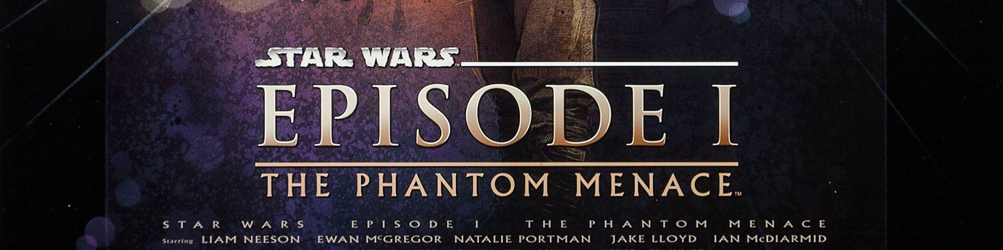 © 1999 Lucasfilm – Title on the _Star Wars: The Phantom Menace_ one sheet – Click the image to see the complete poster on IMPAwards.