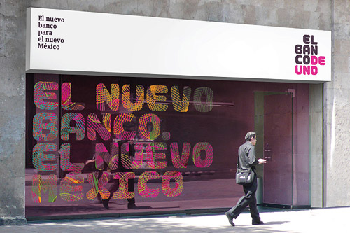 Designed in cooperation with Mike Abbink at Saffron Brand Consultants, Deuno Sans is a custom typeface for El Banco Deuno, a Mexican bank that provides microcredit. The design draws its inspiration from Central American brush lettering on shops and houses. To preserve a sense of liveliness the lettershapes are deliberately made imperfect and the font switches automatically between alternate versions of letters.